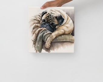 Mops Druck - Mops Liebhaber - Hundebesitzer - Geschenk - Kunstwerk - süßer Mops