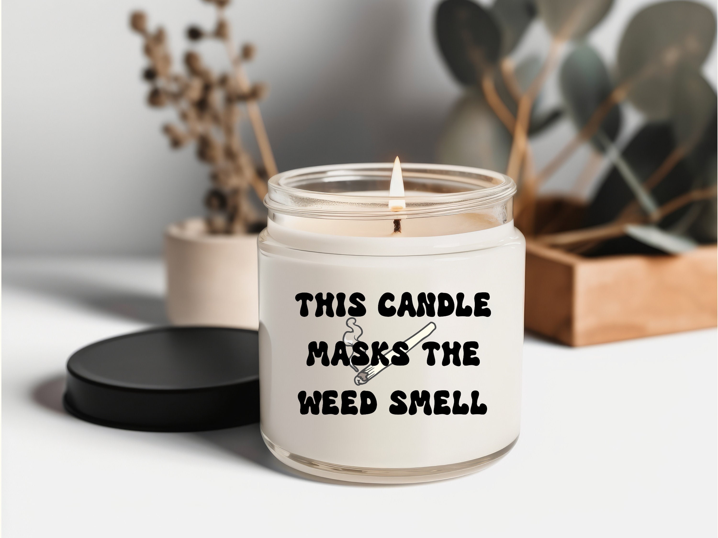 Odor Eliminator Candle, Hide That Smell, Fresh Linen, Soy Wax