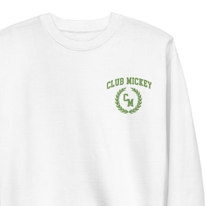 Country Club Mickey Sweatshirt, Disney Sweatshirt, Embroidered Disney Sweatshirt