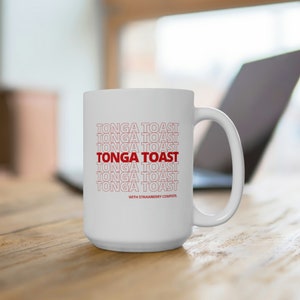Disney Snacks, Disney Food, Disney food Mug, Disney Mug,Tonga Toast with Strawberry Compote Mug 15oz