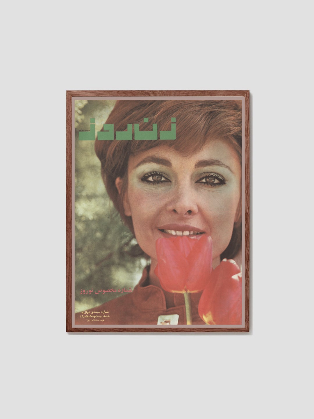 Zane Rooz 2 Zan-e-rooz Poster | Zane Rooz Magazine Cover | Persian Vintage Art ...