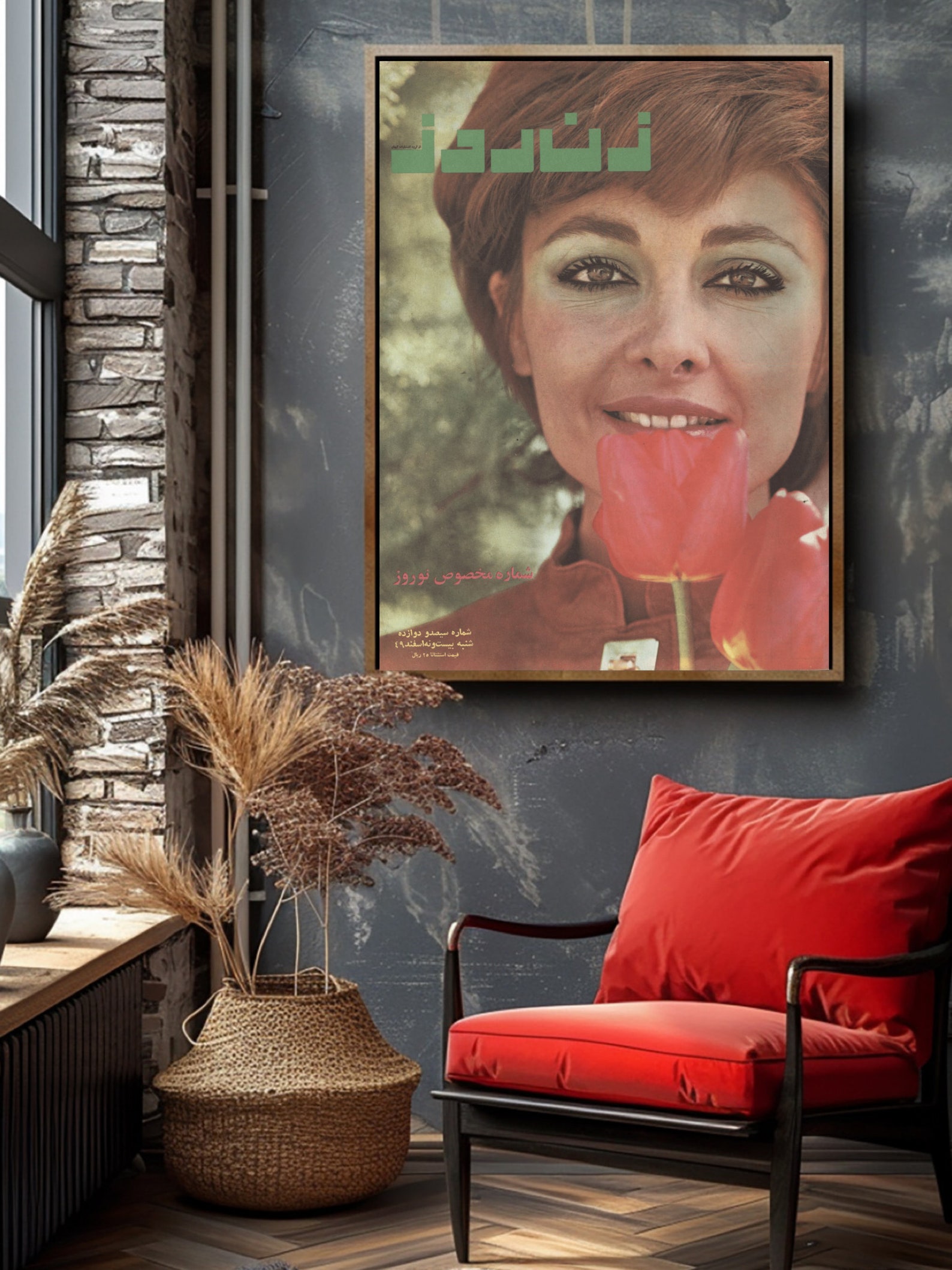 Zan-e-rooz Poster | Zane Rooz Magazine Cover | Persian Vintage Art ...