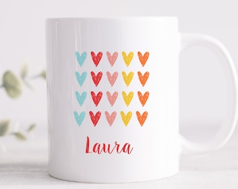 Heart coffee mug with name - Made in Germany
