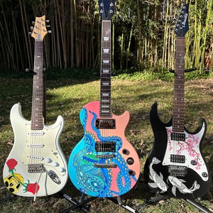 Let me customize your guitar with hand painted artwork!