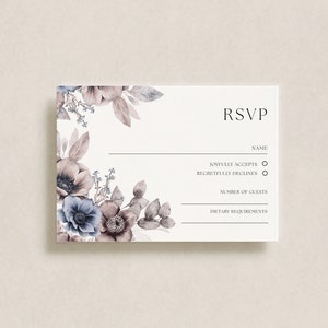 Floral Wedding Invitation Template 3x Piece Set Personalised Digital Invite Invitation Template Editable Instant Download 10 image 4