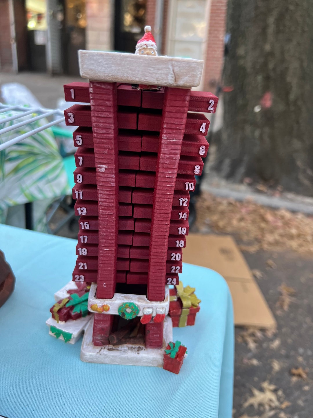 Santa Chimney Advent Calendar - Printable And Enjoyable Learning