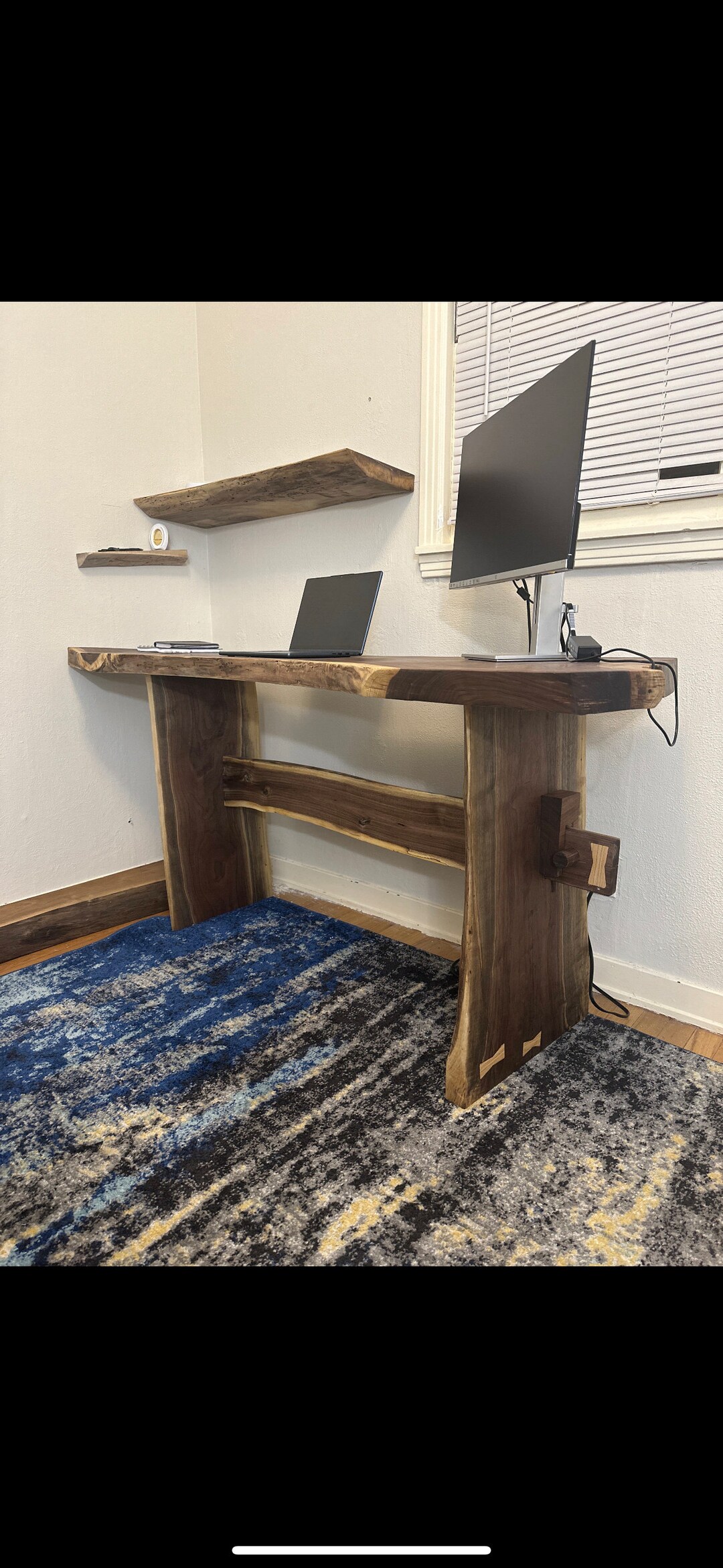 Black Walnut Office Desk Etsy