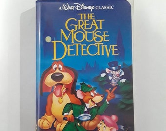 RARE BLACK DIAMOND Walt Disney Classic - "El gran detective del ratón" - Cinta de vídeo de 1992