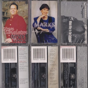 JOHNNY Marks - STEVE Singleton - Crossman-Daggett - 3 NEW Sealed Cassettes