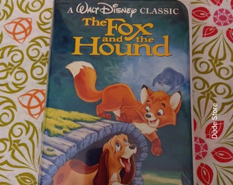 DIAMANTE NEGRO Walt Disney Classic - "Fox & Hound" VHS - Clásico de 1981