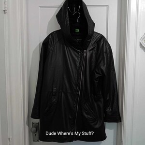 VINTAGE WILSONS LEATHER Womens Beltless Leather Jacket - Black - Size: Medium - See Measurements