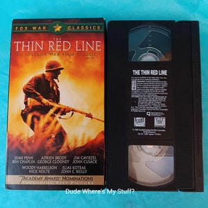 The THIN RED LINE - 1999 Vhs - Tested and Plays Properly - Sean Penn - Woody Harrelson