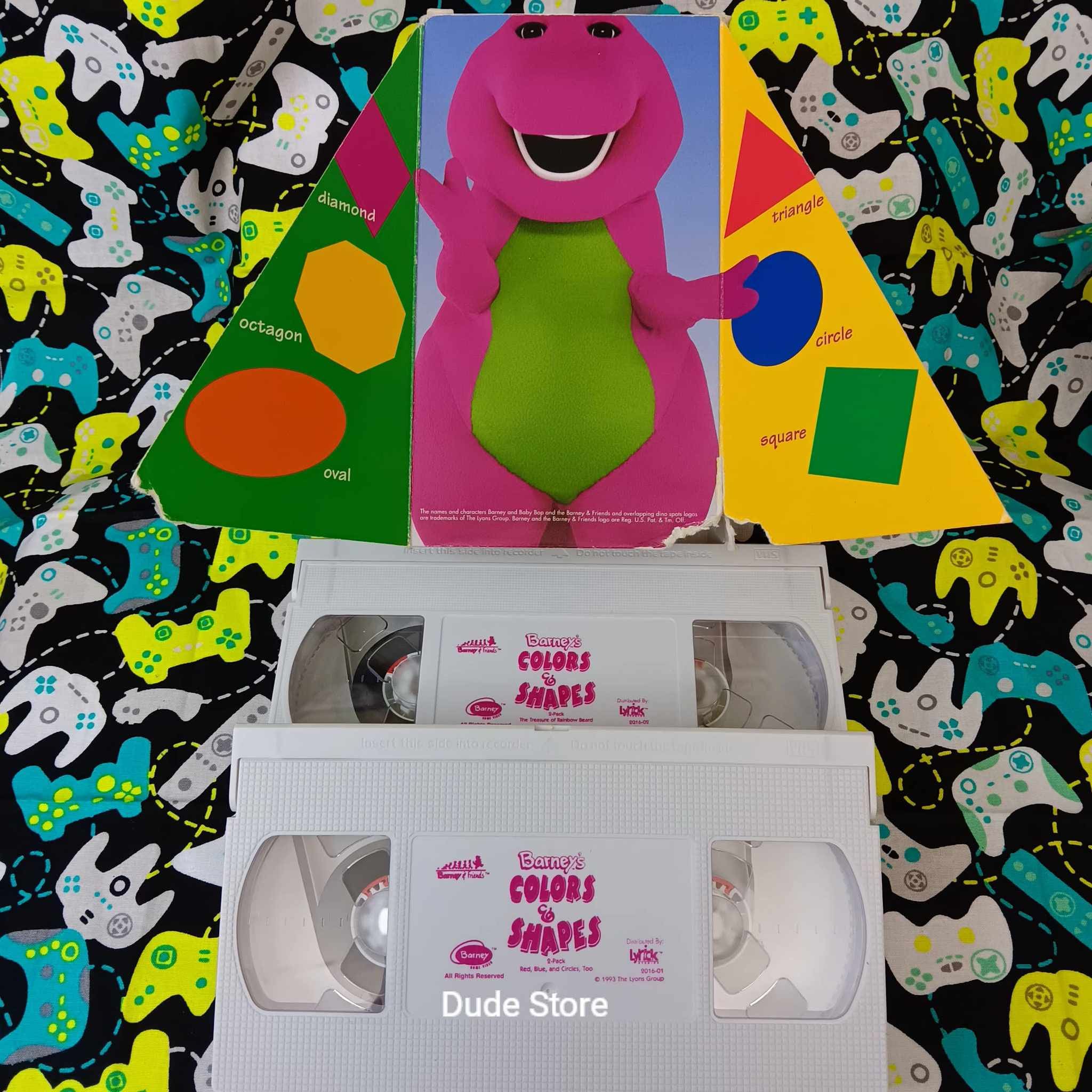 Barney's Colors & Shapes - 1997 VHS - Bonus 2 Pack - Etsy