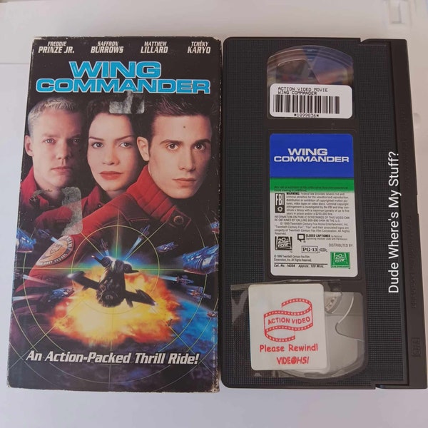 Wing Commander - Freddie Prinze, Jr. - Rated PG-13 - 1999 VHS