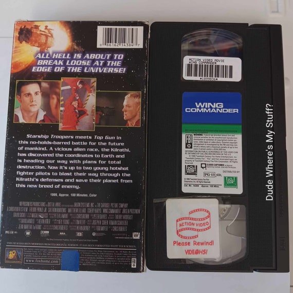 Wing Commander - Freddie Prinze, Jr. - Rated PG-13 - 1999 VHS - Etsy