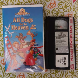 Todos los perros van al cielo - Un clásico infantil VHS de 1996 - Probado y se reproduce correctamente