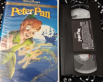 Edición especial de Peter Pan de Walt Disney - VHS 2002 - Estuche tipo concha