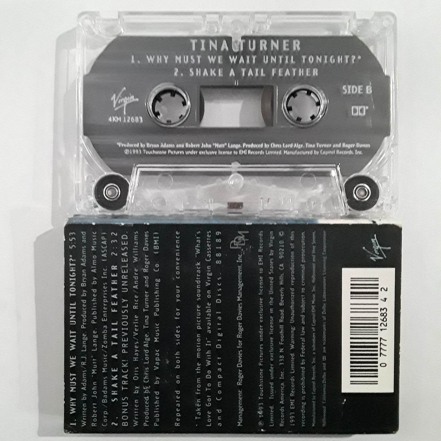 TINA TURNER Why Must We Wait Until Tonight Shake a Tail 1993 Cassette