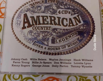 American Country Legends - George Jones Johnny Cash 2005 CD 72 Titel auf 4 CDs