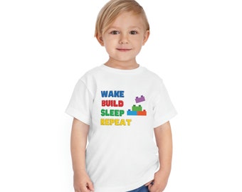 Lego - Wake Build Sleep Repeat T-Shirt