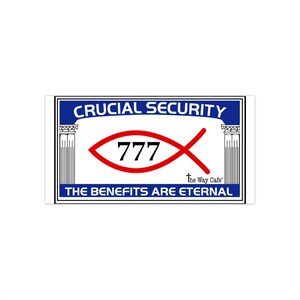 Crucial Security Bumper Stickers