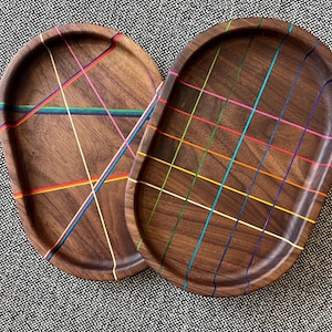 Walnut Tray - Medium | Wood Catchall Tray | Valet Tray | Organizing Tray