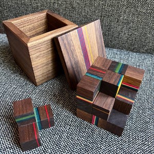 Rompecabezas de cubo Soma de madera / Juego de rompecabezas / Juegos de madera