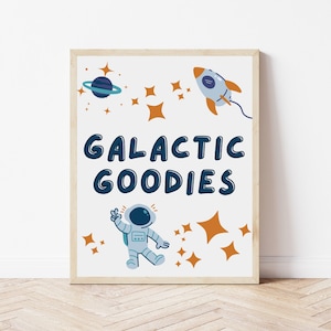Space Party Signs, Reach FOUR the Stars Decor, Space Birthday Sign, Space Decorations, Space Party Decor, Reach for the Stars Decor