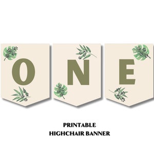 Wild One High Chair Banner, Wild One Decorations, Wild One Birthday Decorations, Wild One Highchair Garland, Wild One Decor Boy, Wild One