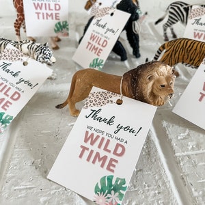 Two Wild Favor Tag, Two Wild Party Favors, Two Wild Party Decor, Two Wild Favor Tag Girl, Safari Party Favor Tag, Two Wild Birthday Decor