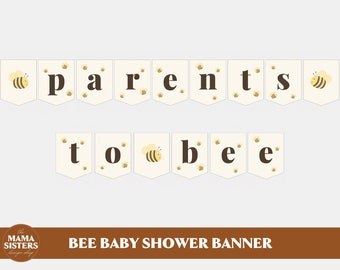 Bee Baby Shower Banner | Bee Party Banner | Parents to Bee Baby Shower Banner | Sweet As Can Bee Baby Shower Banner | Parents to Bee Banner