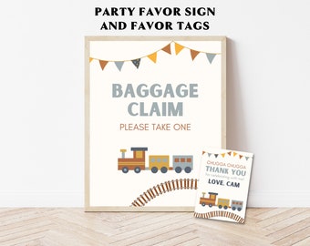 Chugga Chugga Two Two Party Favor, Train Birthday Favor Tag, Chugga Chugga Two Two Party Decor, Train Party Decorations, Train Birthday