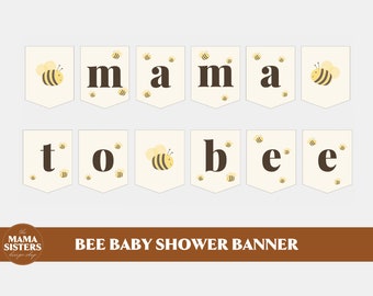 Bee Baby Shower Banner | Bee Party Banner | Mama to Bee Baby Shower Banner | Sweet As Can Bee Baby Shower Banner | Mama to Bee Banner