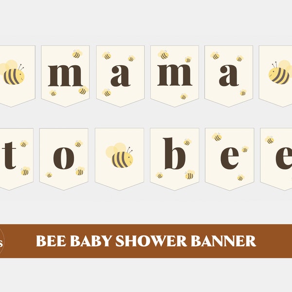 Bee Baby Shower Banner | Bee Party Banner | Mama to Bee Baby Shower Banner | Sweet As Can Bee Baby Shower Banner | Mama to Bee Banner