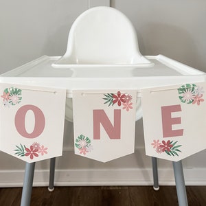 Wild One kinderstoel banner, Wild One decoraties meisje, Wild One verjaardagsdecoratie, Wild One kinderstoel Garland, Wild One decor meisje