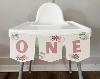 Wild One High Chair Banner, Wild One Decorations Girl, Wild One Birthday Decorations, Wild One Highchair Garland, Wild One Decor Girl