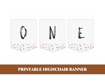 Party Animal Highchair Banner | Printable Highchair Banner First Birthday Party | Party Animal Decor | Party Animal Birthday Decor | Banner