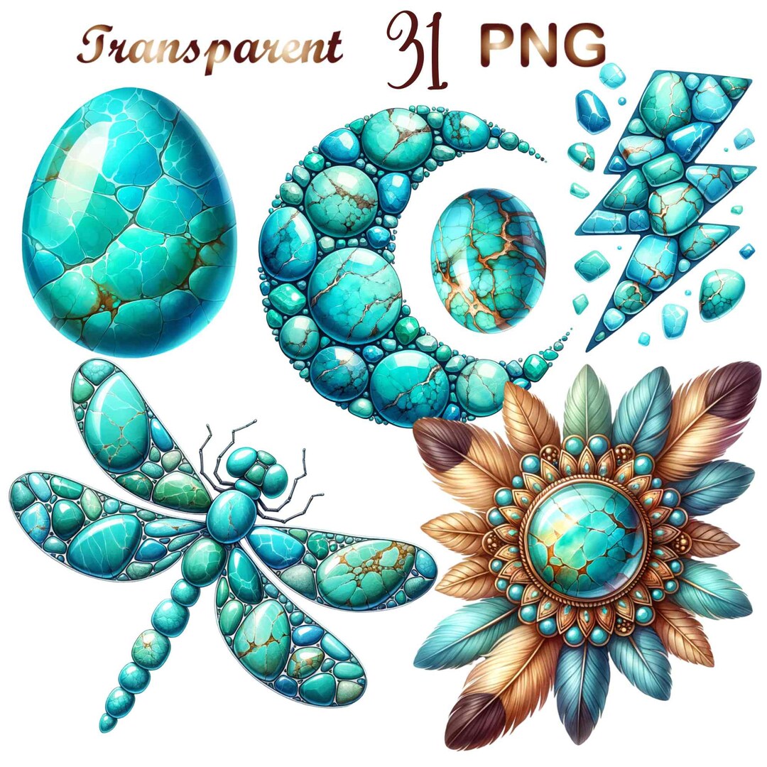 31 Turquoise Gemstone Png, Turquoise Jewelry Png,turquoise Png,western