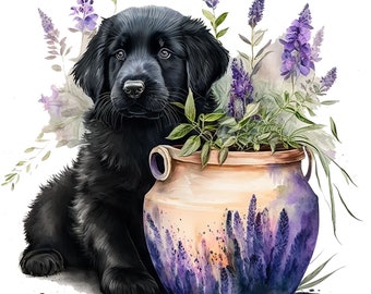 10 Puppy in lavender png, Pomeranian Puppy png, Retriever puppy png, Husky puppy png, Corgi puppy png, Pug puppy png, Dog clipart,dog breeds