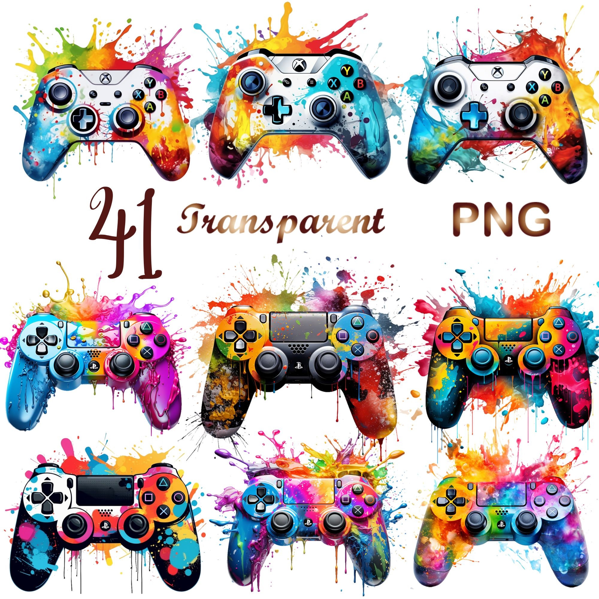 41 PNG Game Controller Clipart - High Quality Pngs - Digital Download ...