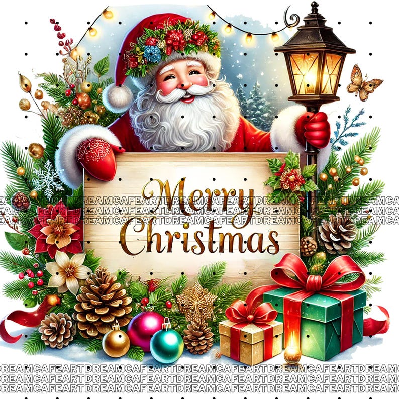 20 PNG Christmas Signposts Clipart Bundle, Set 2,festive Sign Graphics ...