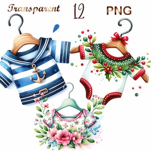 12 Baby clothes hanger clipart,baby items clipart,newborn clipart,clipart for newborn,welcome baby clipart,baby girl clipart bundle