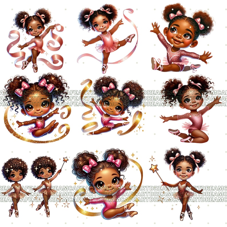 65 Gymnastics png, gymnastics clipart, gymnastics girl clipart, black girl gymnastics clipart,gymnastics girls clipart,black girl clipart image 4
