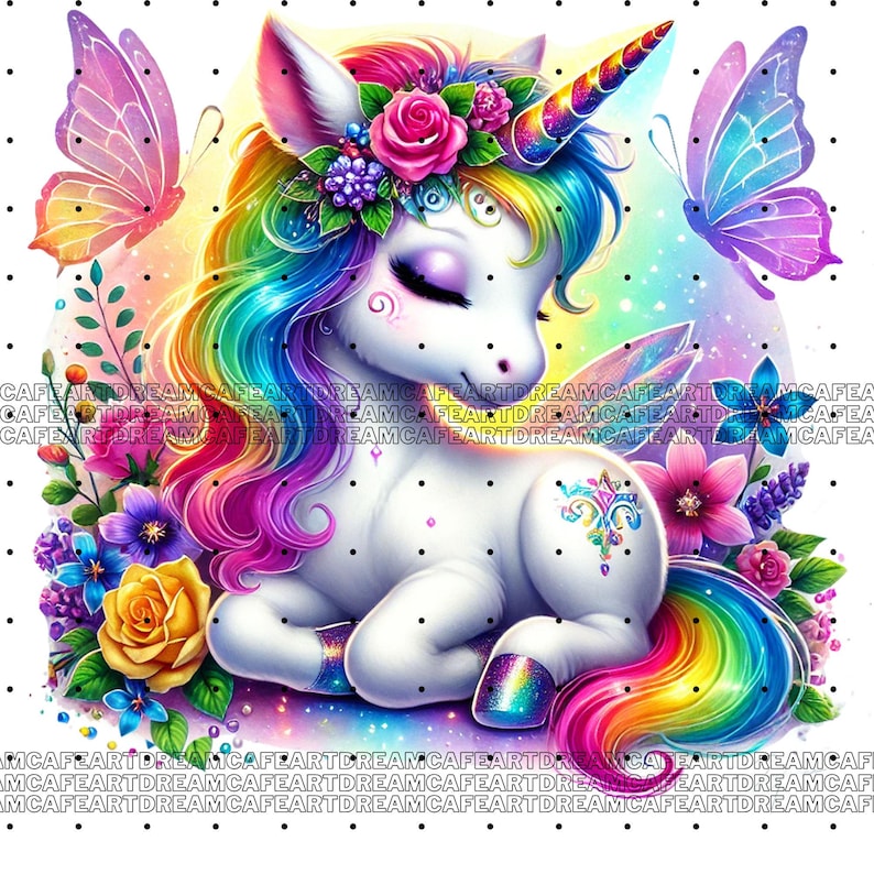 Cute Baby Unicorns Clipart Bundle 28 PNG, Magical Unicorn Graphics ...