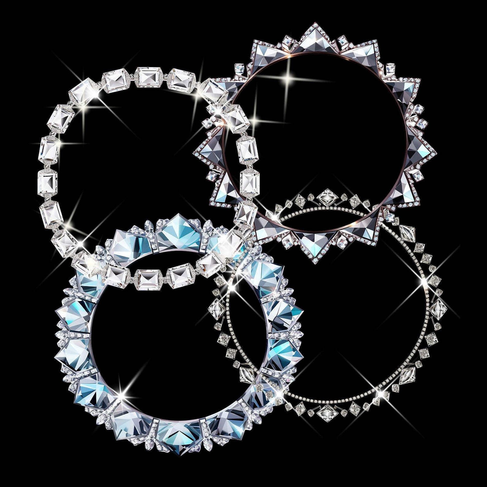 29 Diamond Frames Clipart PNG, Diamond Frame Clipart Bundle ...