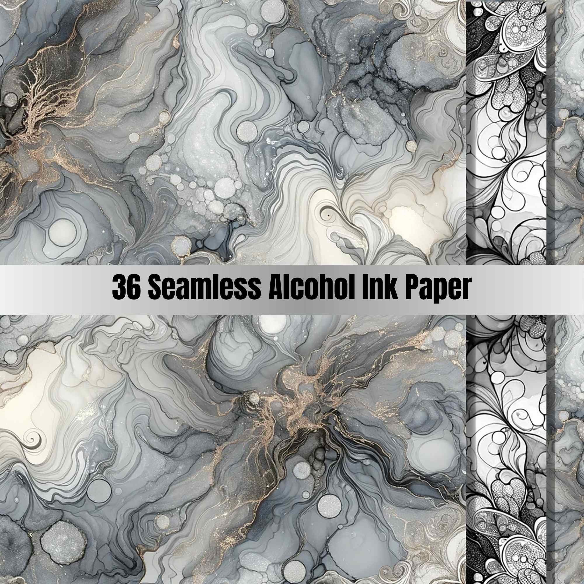 36 Alcohol Ink Seamless Digital Paper, Alcohol Ink Digital Papers ...