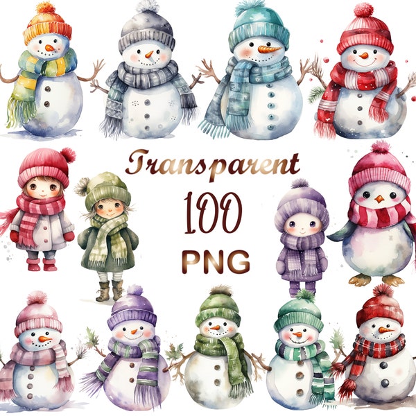 100 Snowman png, Snowman clipart, Christmas clipart,christmas snowman, cute snowman png,Winter clipart, Digital Download, Commercial USe