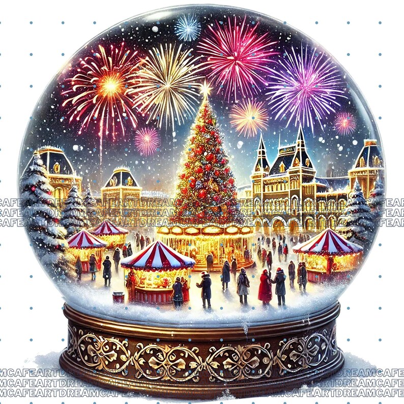 26 PNG, Christmas Snow Globes Clipart Bundle, Set 3, Festive Globe ...