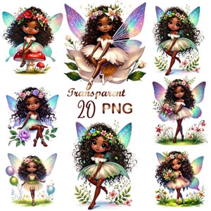 20 PNG,  Cute Fairy Clipart bundle,Spring Fairy,Fairy Illustration, Fairy png,Mixed Media,Digital Paper Craft,Sublimation,Commercial USe