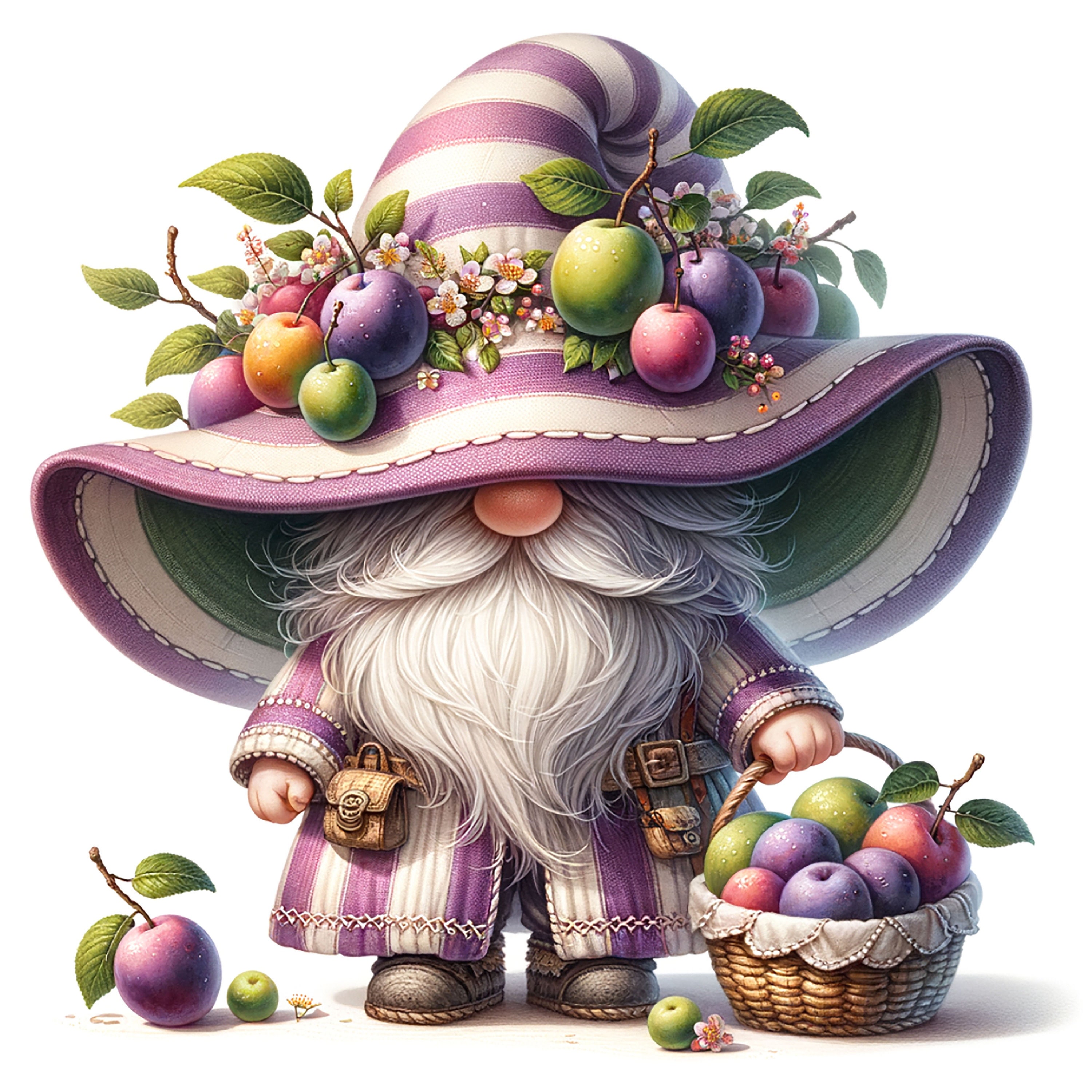 56 Png,watercolor Spring Garden Outdoor Gnomes PNG Clipart Bundle, Cute ...